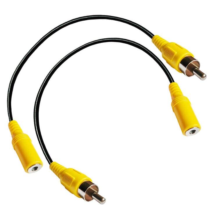 Amazon.com: LUVMOXE (2-Pack) RCA Cable,Nickel-Plated 3.5mm Female