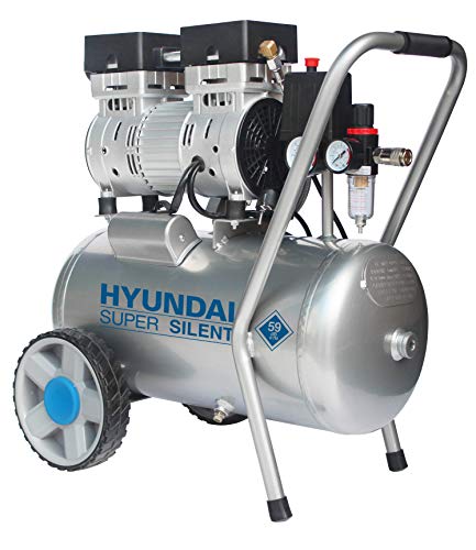 Leiser Druckluftkompressor Hyundai SAC55752 für Heimwerk und Werkstatt