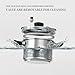 TIBORANG 6.3 QT Stainless Steel Pressure Cooker, [Multi-Cooker for Gas & Induction Stove] [Saves 70% Cooking Time] [One-Hand Operation], Family Size for 2-3 People, Olla de Presion