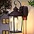 Slypadan Porch Lights with Outlet, 16.5" Large Dusk to Dawn Outdoor Wall Lights, Black Exterior Light Fixtures, Anti-Rust Waterproof Wall Sconce, Outside Light for House Garage Patio, Bronze