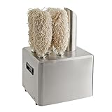 Máquina pulidora de vidrio comercial con arandela de tela para bares, restaurantes, hoteles, cocina, bodegas