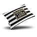 Suike Good Vibes Only Modern Black and White Stripe Gold Beauty Hidden Zipper Furniture Home Decorative Rectangle Throw Pillow Cover Cushion Case Boudoir 12x20 Inch Design Printed Pillowcase