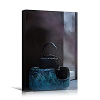 Canvas Wall Art Tea Preparation Coffee Drinks Kitchen Multicolor Photography Rustic Urban - 12x18 inches