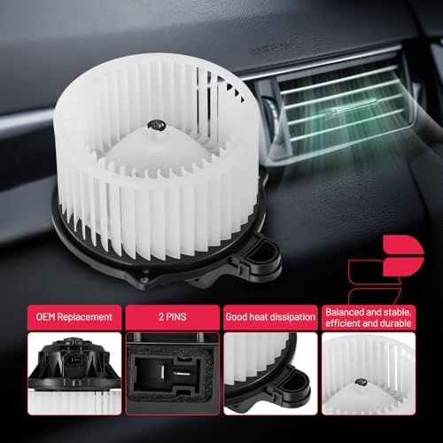 Image of BDFHYK AC Heater Blower Motor Fan 700259 Compatible with Hyundai Azera Elantra Elantra Coupe Elantra GT Equus Sonata, Compatible with Kia Cadenza Forte Forte5 Optima,HVAC Blower Motor Assembly 87335