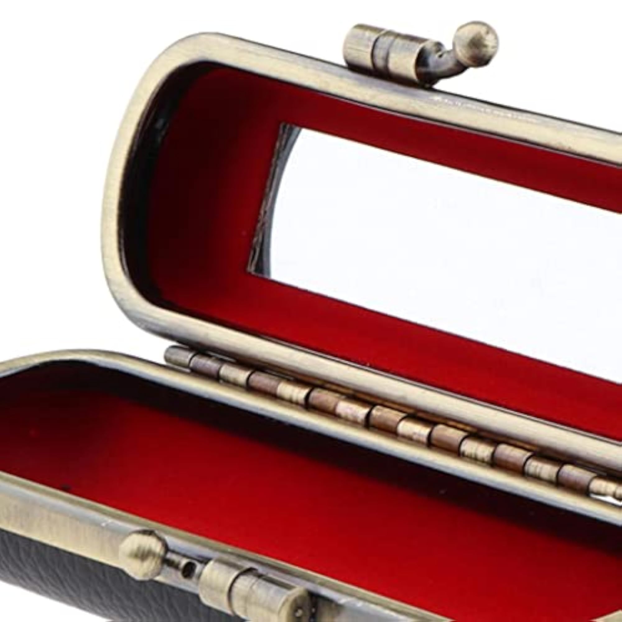 Black Lipstick Case with Mirror for Makeup Storage