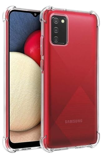 Image of COVERBLACK Flexible Clear Rubber Case Back Cover Compatible for Samsung A03s / M02s / A02s 4G - Transparent