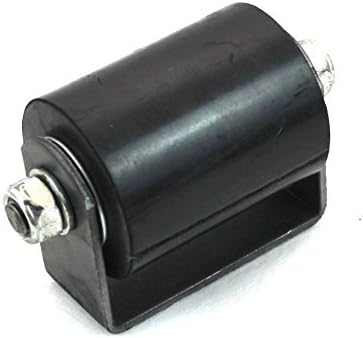 Sliding Gate 3 Top Guide Roller Black Hard Rubberized W/Weld on Mounting Brackt