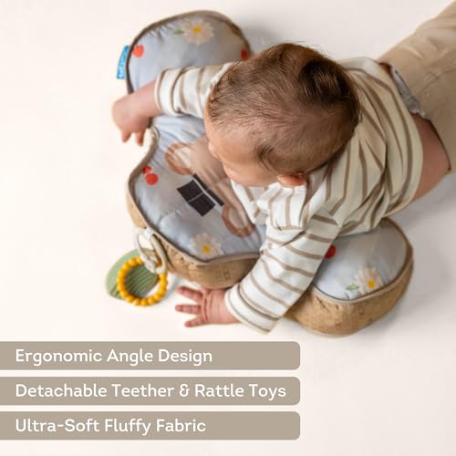 Image of Taf Toys Tummy Time Toys Ergonomic Toy & Teether for Infant Newborn Supportive Baby Tummy Time & Neck Strengthening Develops Muscles for Crawling Montessori Sensory Toy Tummy Time Toys 0-6 Months
