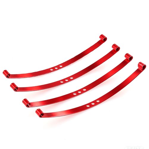 Red Super Soft Flex Leaf Springs（4pcs） Works on Tamiya F-350,