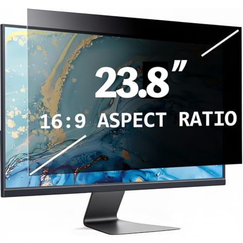 DBDDZD Filtro de privacidad extraíble para ordenador, monitor iMac compatible, monitor sin marco, monitor táctil, relación de aspecto 23,8 pulgadas 16:9, escudo de privacidad de luz azul