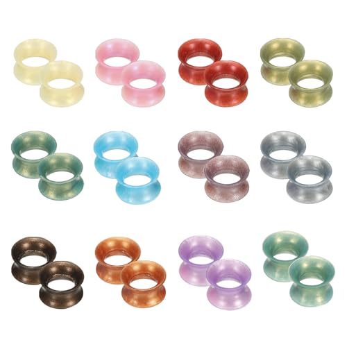 Écarteur d'oreille en silicone ultra souple et hypoallergénique pour l'élargissement du lobe