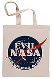 Top Qualität Evil Nasa Wiederverwendbar Einkaufstasche Reusable Beige Shopping Bag