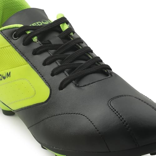 Image of Liberty Freedom Black & White Football Shoes for Men - Lace-Up Court Wear