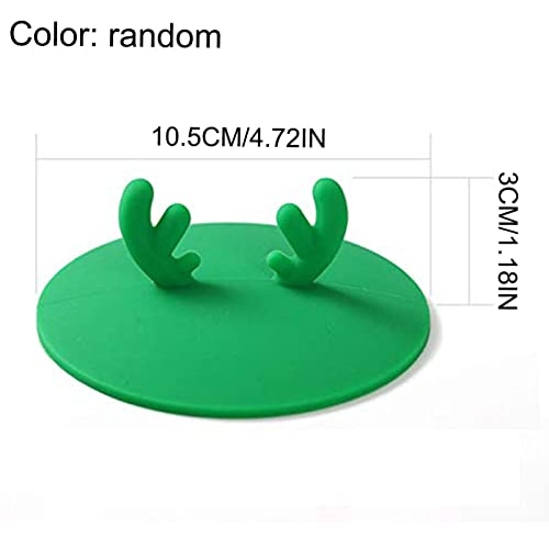 Couvercle de tasse en silicone bois de cerf mignon idée cadeau originale