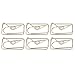 Crown Paperclips, Envelope Design, Golden, 100pcs, for Office, School, and Home with Idea, File Classification (#1)