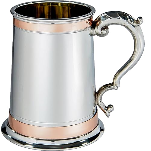 Jarro de estaño y cobre para cerveza en reuniones familiares y cenas tradicionales 2