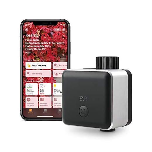 Eve Aqua - Smart Water Controller with auto shut-off, autonomous schedules, remote access, child lock, no bridge necessary (Apple HomeKit)