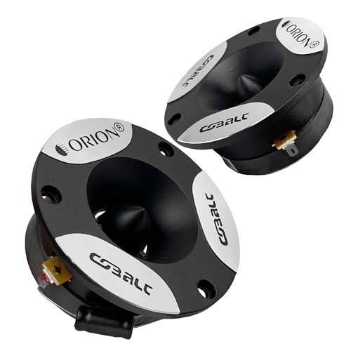 Orion Cobalt Series CTW101 3.75” Super Bullet Tweeter | Aluminum Diaphragm, 1” Voice Coil, 50W RMS, 200W MAX, Built-in Crossover - Pro Car Audio Sound System Tweeter (Pair)