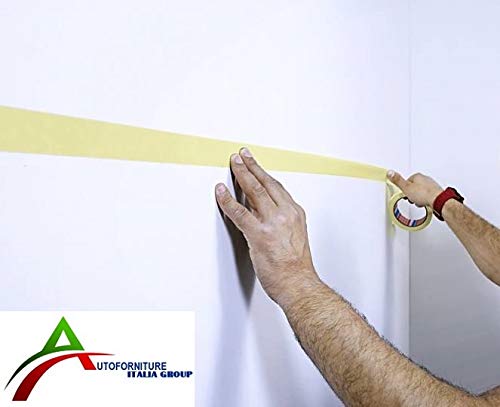 Nastro Da Imbianchini DNK TRADE - 12 Rotoli Da 25mm X 50m | Carta Gommata Professionale Per Pittura E Mascheratura - Foto 2