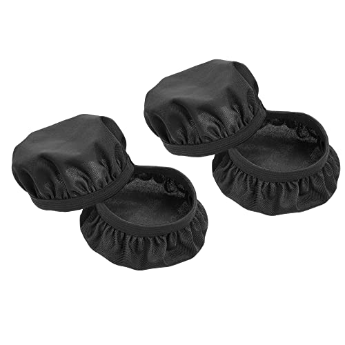 PATIKIL Black Flexible Fabric Washable Headphone Covers, Fits 3.54-4.33 Inch