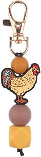 Chicken Keychain Silicone Keyring Party Favors Cute Gifts Animal Keychains for Women Men Chicken Lovers Gifts