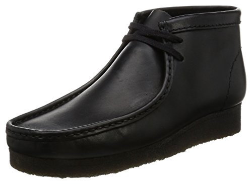 ブーツ ワラビーブーツ 本革 撥水加工 Mens Wallabee Boot ブラックレザー 26.5 cm