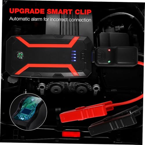 Arrancador de batería de coche resistente con USB y linterna LED SOS 6
