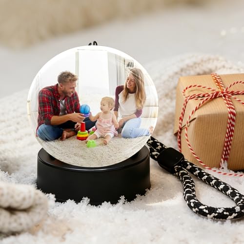 3D Memory Sphere Orb - Video Player, Wi-Fi Customizable Memory Ball Supports Photo and Video Upload, Crystal Ball Video Player for Valentine’s Day, Family Party, Graduation, Birthday Gift, Pink - Thumbnail 7
