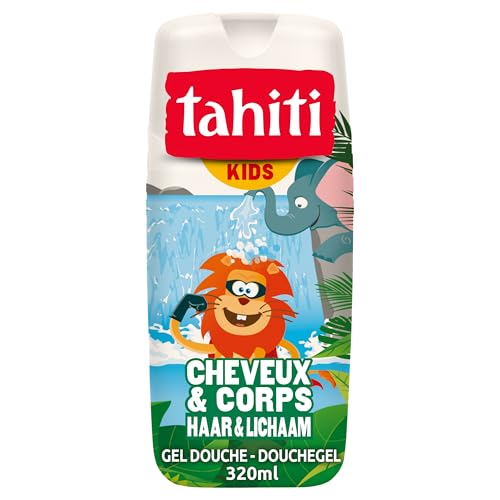 TAHITI - Gel Douche Tahiti Enfant - Fruits Exotiques - Cheveux et Corps - PH Neutre - Ne Pique Pas...