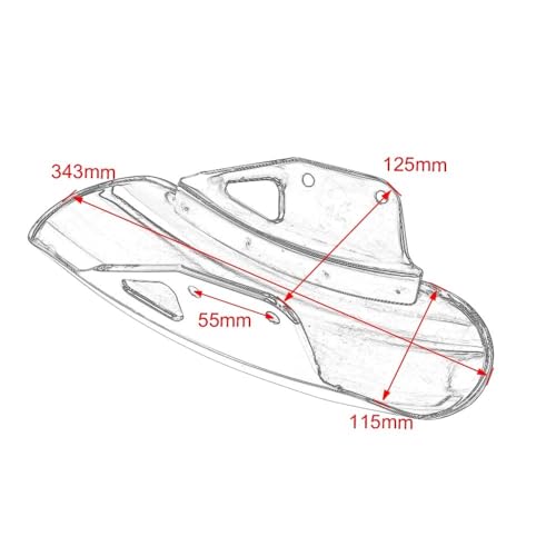 Garde-boue moto carénage protection roue GN125 GN250