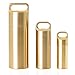 PPFISH 3 PCS Military Grade Air-Tight EDC Accessory Case, Pill Fob Capsule Keychain, Waterproof Match Case Battery Holder, Outdoor Survival Storage Metal Container Dry Box