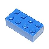 LEGO Parts and Pieces: Blue (Bright Blue) 2x4 Brick x50