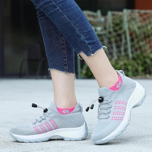 Comfort Orthowear Shoes, Comfortwear Ortho Stretch Cushion Shoes for Women, Slip-On Lightweight Casual Platform Shoes2