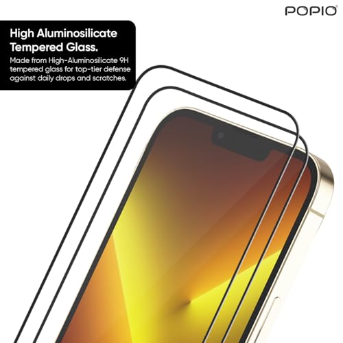 Image of POPIO Xtreme Series Pack of 2 Military-Grade Gorilla Tempered Glass for iPhone 13 Pro Max / 14 Plus | 9H Hardness, Edge-to-Edge Coverage, Anti-Scratch
