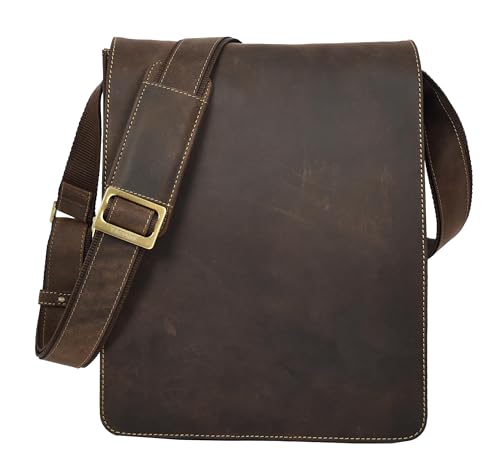 Bolso bandolera para hombre Dulwich, ideal para el trabajo diario con solapa clásica de cuero.
