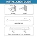 H.VERSAILTEX Elegant Window Treatment Telescoping Double Curtain Rod Set with Classic Cap, 3/4-Inch Diameter, Adjusts from 48 to 84 Inches, Nickel
