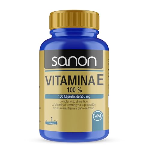 Sanon Vitamina E 100% 100 Cápsulas De 550 Mg