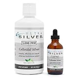 Ultra Silver® Colloidal Silver | 5,000 PPM, 32 Oz (946mL) | Mineral Supplement | True Colloidal Silv