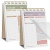 HAUTOCO 2 Packs to Do List Notepad, A5 to Do List Notebook for Work Undated Tear Off Daily Planner Notepad Task Checklist Organizer for Home Office School, Totally 208 Pages