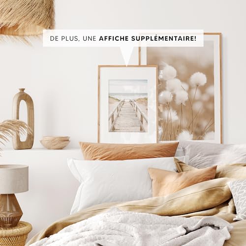 Lot 3 Tableaux Boho Abstraits 30x40 Sans Cadre OHBIMBA