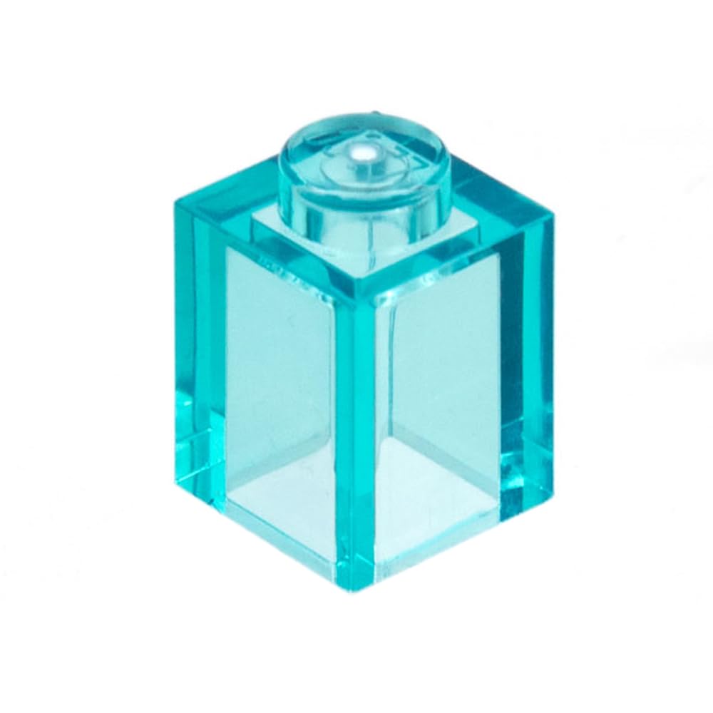 LEGO Building Brick 1x1, Part 3005, Part 3005, Choose Your Colour (Trans-Light Blue, 10, Bricks) — image 1