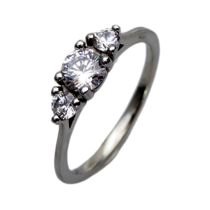 Bague moissanite naturelle argent 925 anti ternissement éclat éternel assuré