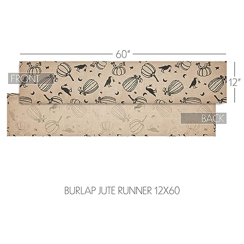 VHC-Brands-Raven-Harvest-Burlap-Jute-Rustic-Decor-Runner-12×60 VHC Brands Raven Harvest Burlap Jute Rustic Decor Runner 12×60