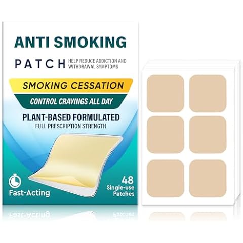 Nicōt-inе Patches, 48 Count - Safe & Effective Stop Smoking Aids That Work with 2 Weeks - Anti Smoking Patches Cover