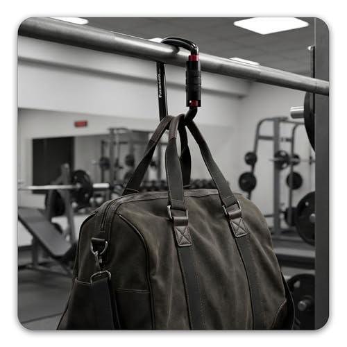 FresKaro Karabiner Schwarz, mit Drehsicherung, 12kN-1224kg Twist Lock, Aluminium, Ultraleicht Belastbar, Autolock, Schnellverschluss Karabina für Hängematte, Schlüssel, Hundeleine, 2 Stück