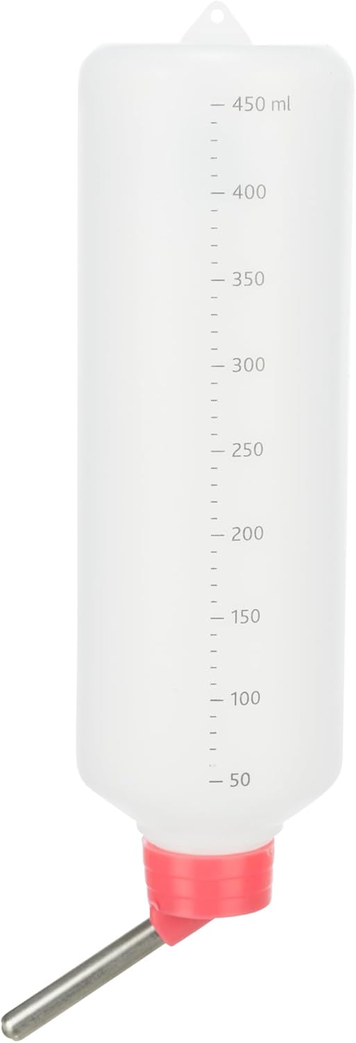 Trixie Water Bottle with Wire Holder, 450 ml