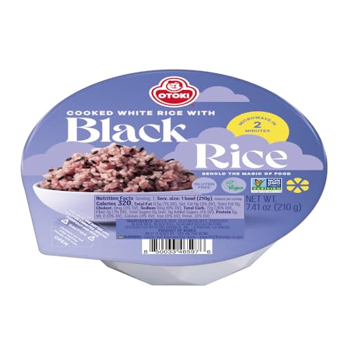 OTOKI Korean Sprouted Black Rice, Antioxidant-Rich Purple Rice Bowls, Gluten-Free