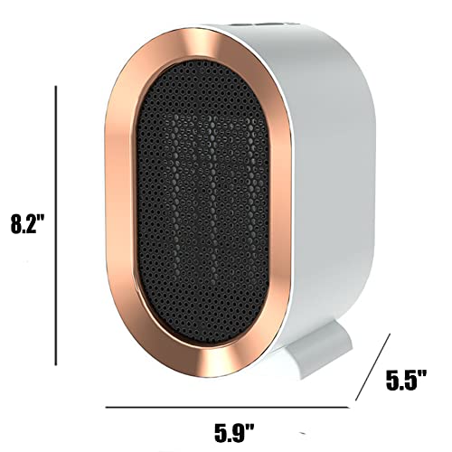 Qqt Electric Space Heater,1200W Energy Efficient Space Heaters For Indoor Use,Two-Speed Portable Heater Fan For Office With Adjustable,Overheating Protection,Dumping Shutdown #TOP3