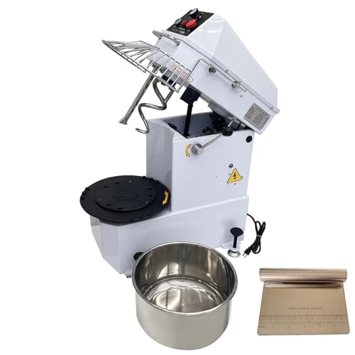 WYDDDARY 20L Food Mixer Machine Dual Rotating Dough Kneading Machine with Detachable Stainless Steel Bucket Dough Blender Machine With a Dough Knife For Pizza Bakery 110V 1500W