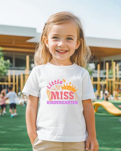 Image of First Day of Kindergarten Shirt for Girls Boys Kids Toddler 1st Day of School Shirts in My Kindergarten Era Cotton Tshirt